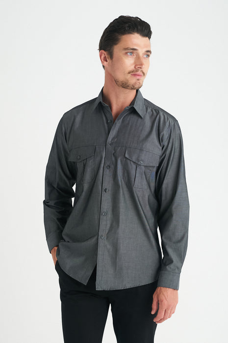 Jasper Mens Long Sleeve Shirt (ID-W58)