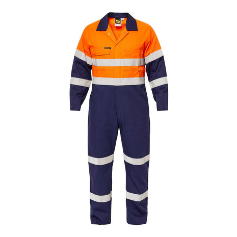 Mens Hi Vis Cotton Drill Coveralls with Reflective Tape (NC-WC3063)