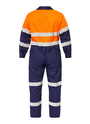 Mens Hi Vis Cotton Drill Coveralls with Reflective Tape (NC-WC3063)