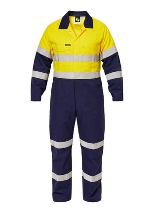 Mens Hi Vis Cotton Drill Coveralls with Reflective Tape (NC-WC3063)
