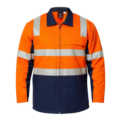 Hi Vis Cotton Jacket with Reflective Tape (NC-WJ8019)