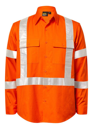 Mens Hi Vis NSW Rail Ripstop Shirt with Reflective Tape (NC-WS6035)