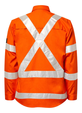 Mens Hi Vis NSW Rail Ripstop Shirt with Reflective Tape (NC-WS6035)