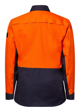 Mens Hi Vis Long Sleeve Vented Ripstop Shirt (NC-WS6066)