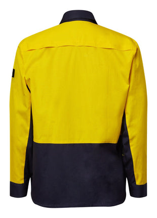 Mens Hi Vis Long Sleeve Vented Ripstop Shirt (NC-WS6066)