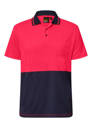 Hi Vis Short Sleeve Micromesh Polo Shirt with Pocket (NC-WSP201)