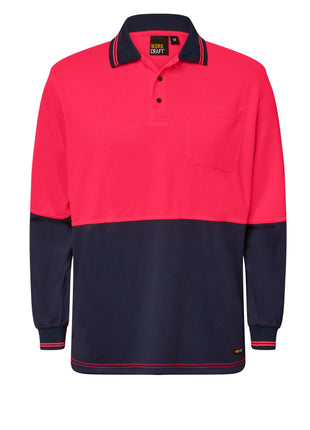Hi Vis Long Sleeve Micromesh Polo Shirt with Pocket (NC-WSP202)