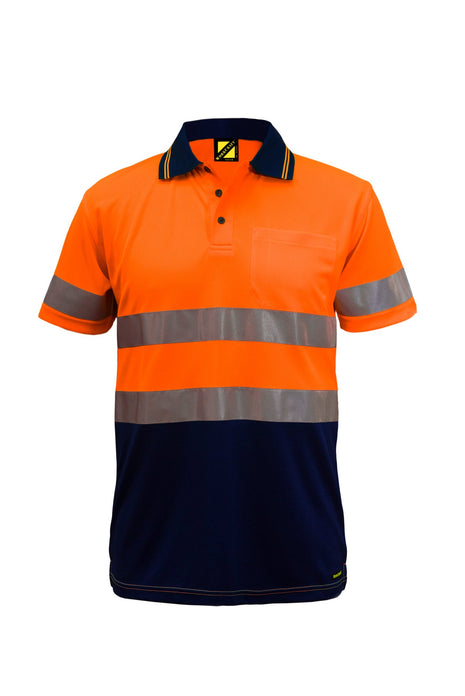 Hi Vis Short Sleeve Micromesh Polo Shirt with Pocket and Reflective Tape (NC-WSP410)