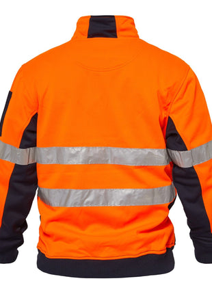Hi Vis Half Zip Pullover with Reflective Tape (NC-WT8013)