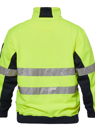 Hi Vis Half Zip Pullover with Reflective Tape (NC-WT8013)