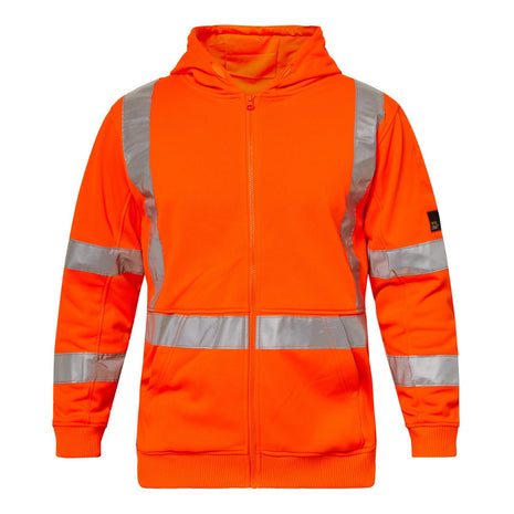 Hi Vis Zip Hoodie with Reflective Tape X Pattern (NC-WT8016)