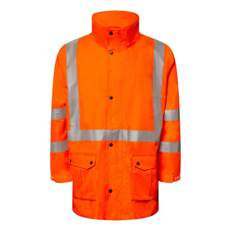 Hi Vis NSW Rail 4 in 1 Jacket with Reflective Tape X Pattern (NC-WW9016)