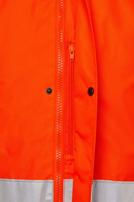 Hi Vis NSW Rail Jacket with Reflective Tape X Pattern (NC-WW9017)